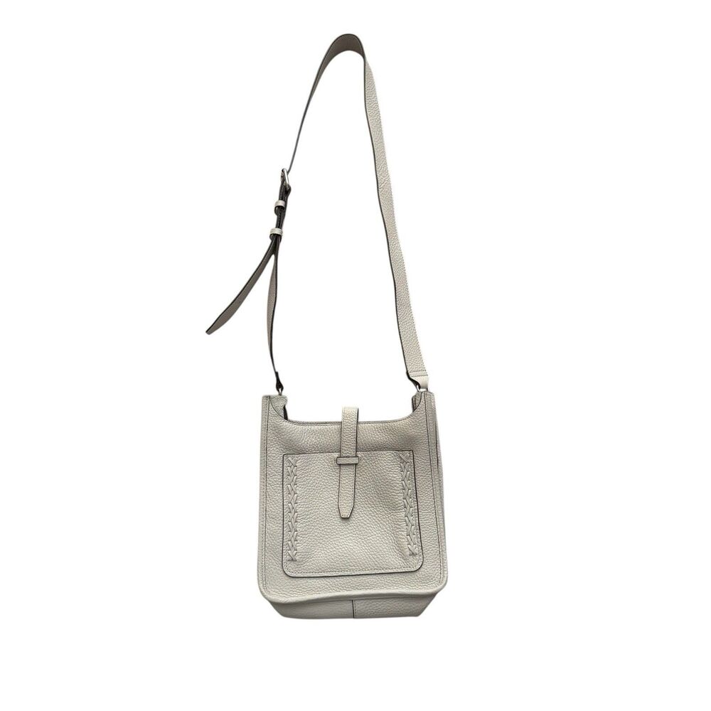 REBECCA MINKOFF Leather Bucket Bag Cream Colored Retails $380 Sold Out Online